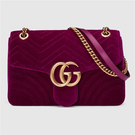 gucci marmont velvet shoulder bag|gucci marmont suede bag.